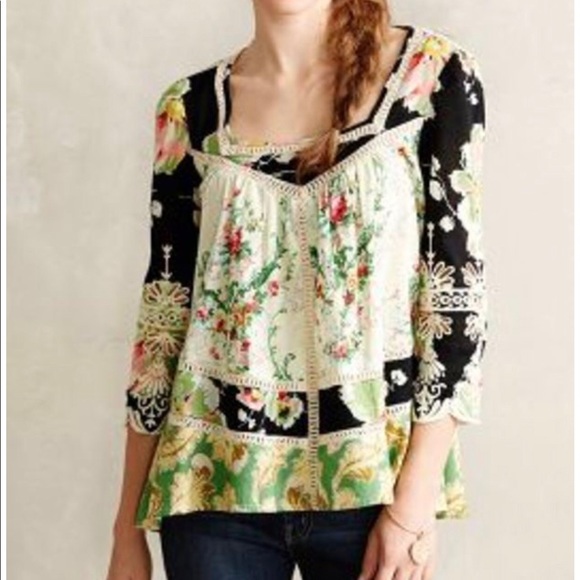 Anthropologie Tops - Anthropologie Prateria Peasant Top Sz 6